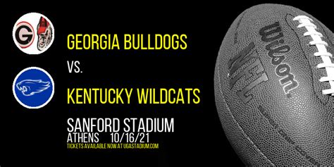 Georgia Bulldogs Vs Kentucky Wildcats Tickets 16th October Sanford