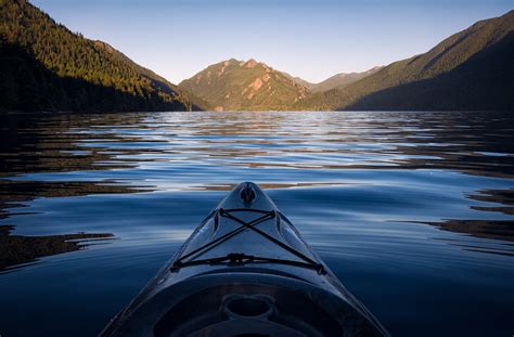 Kayak View Of Mt Storm King Lake Crescent Olympic Natio Flickr