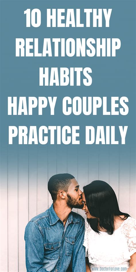 10 Healthy Relationship Habits For A Long Lasting Relationship