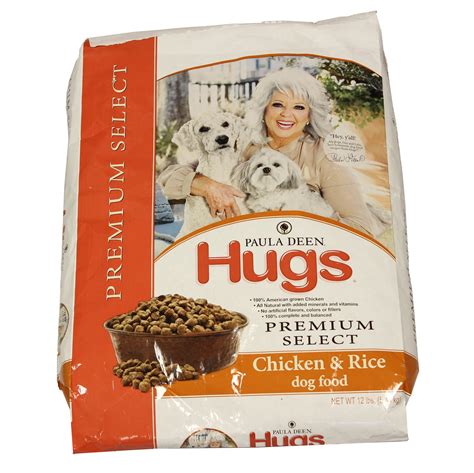 My delicious home cookin' recipes were made for gus, max, lulu and your pets too! Paula Deen Hugs Premium Select Chicken & Rice Dog Food ...