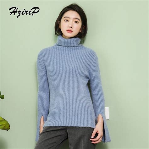 Hzirip New Sweater Women 2018 Autumn Winter Female Pullovers Warm Soft Knitted Boss Slim Fi O