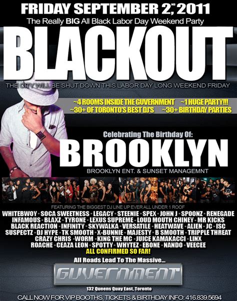 All Black Labor Day Weekend Blackout 2011 Reggaemania