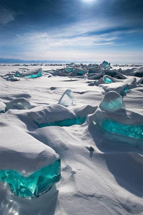 Lake Baikal Lakes And The Ice On Pinterest