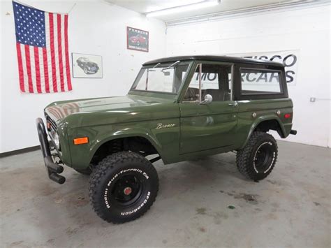 1975 Ford Bronco Off Road Fun 74410 Miles Green Used Ford Bronco For