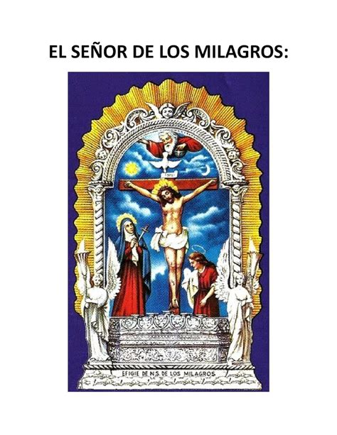 Senor De Los Milagros History