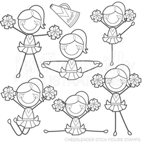 Download High Quality Cheerleader Clipart Stick Figure Transparent Png