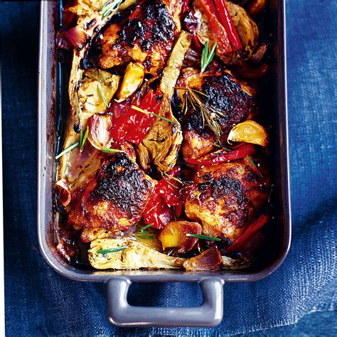 Baked mac'n cheese.fantastic recipes for 2. Mustard Chicken with Roasted Vegetables - Woman And Home