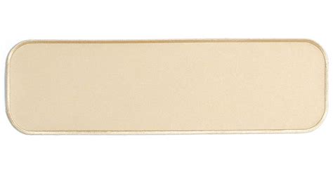 Tan 10 Inch Straight Blank Patch Large Blank Patches For Embroidering