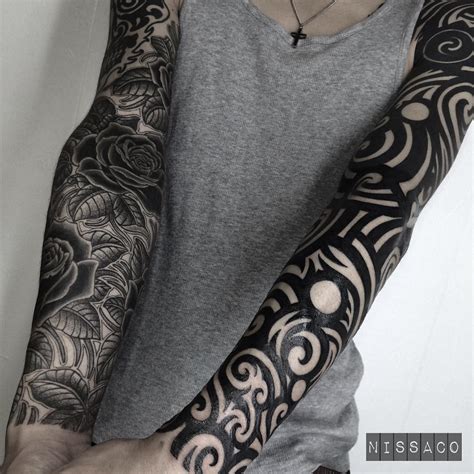 Blackwork Full Tattoo Sleeve Best Tattoo Ideas Gallery