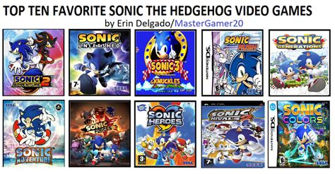 Erins Top 10 Favorite Sonic Games By Erin The Gamer1990 On Deviantart