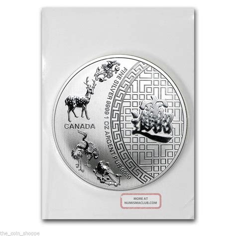 2014 1 Oz Canadian 5 Blessings Flex Thermotron Silver Coin