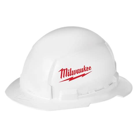 Unlike cap style hard hats, full brim hard hats provide added protection with a brim that surrounds the entire helmet. J Harlen Co. - Milwaukee Full Brim Hard Hat with BOLT ...