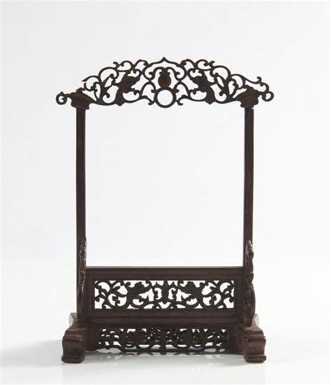 A Chinese Hardwood Stand For A Hanging Jade Qing Dynasty Furniture Oriental