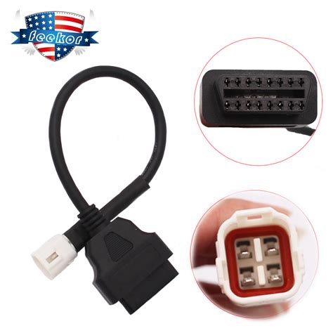 New 4 Pin To Obd2 Diagnostic Cable Connector Fits For Yamaha Ebay