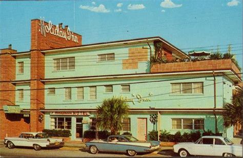 View Of Holiday Inn Old Cars Myrtle Beach Sc Early 1960s Myrtle Beach