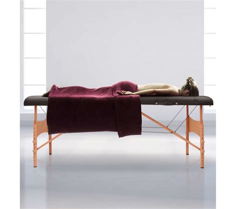 Table De Massage Pliante Tdm102black Avec Accessoires Et Housse Massage But