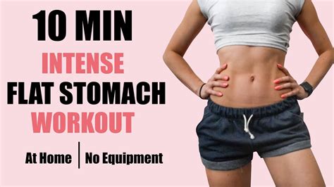 Intense Flat Stomach Workout Small Waist Workout Routine Min
