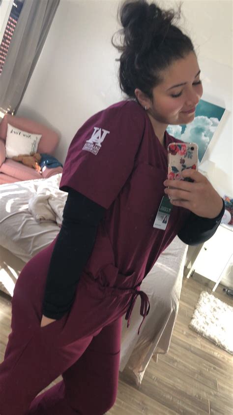 Izinformed Scrubs Selfie In Medical Outfit Nursing Fashion