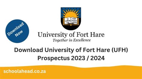 University Of Fort Hare Ufh Prospectus 2023 2024 Pdf Download