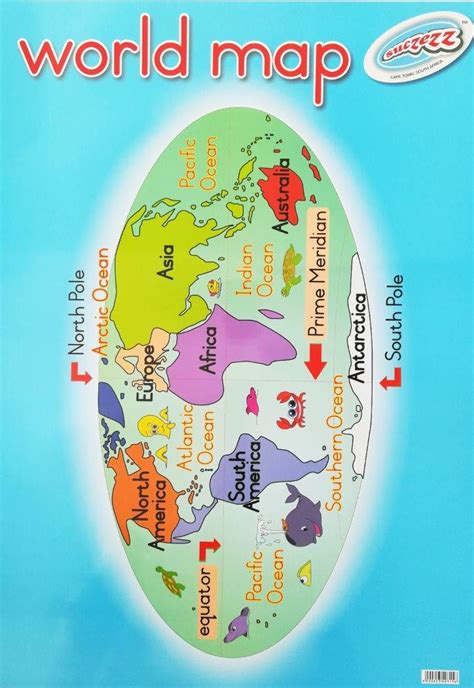 Classroom World Map Poster