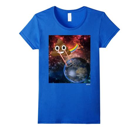 Poop Emoji T Shirt Cosmic Laser Eyes Space Poop Emoji