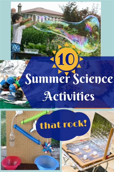 10 Summer Science Activities | Summer science activities, Science activities, Summer science