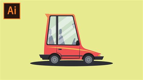 How To Draw A Car Step By Step Adobe Illustrator Tutorial