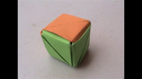 Origami Como Hacer Un Cubo Con Papel Youtube