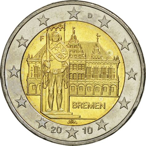 460950 Allemagne 2 Euro Bremen 2010 Spl Bi Metallic Spl 2 Euro