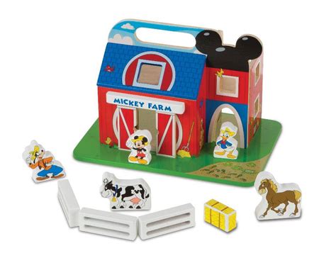 Melissa And Doug Mickey Mouse Clubhouse On The Farm Wooden Barn Set