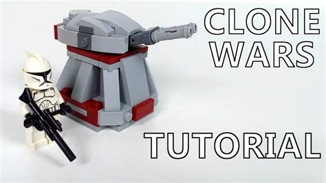 How To Build Lego Star Wars Republic Turret Moc Tutorial Youtube