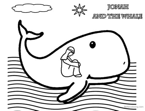 Jonah And The Whale Coloring Page Az Pages Sketch Coloring Page