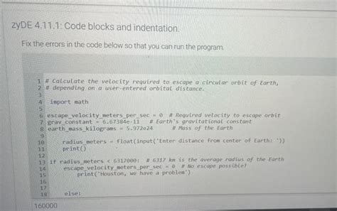 Solved Zyde 4111 Code Blocks And Indentation Fix The