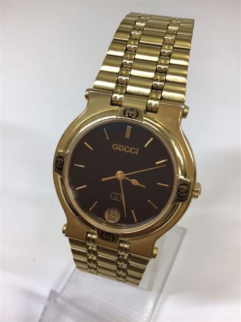 Gucci Final Drop Vintage Gucci 9200m Gold Watch W New Battery Grailed
