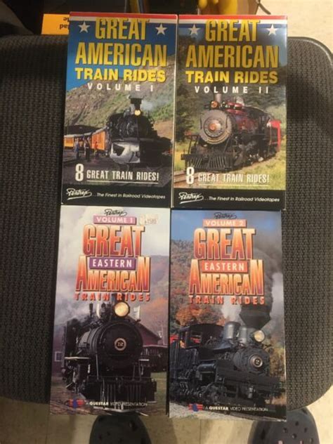 Pentrex Lot Great American Train Rides Vhs Complete Set 1993 1994 1995