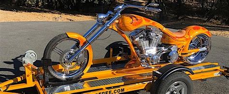 Bright Orange Eddie Trotta Custom Bike On Sale With Under 300 Miles On