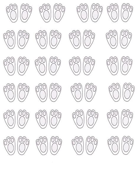 Start out by printing out the bunny templates onto card stock. Easter Bunny Feet Templates - HD Easter Images | Royal ...