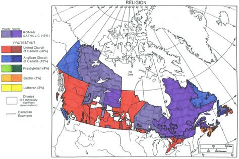 Continuing Counter Reformation Religious Maps Canada Usa Central
