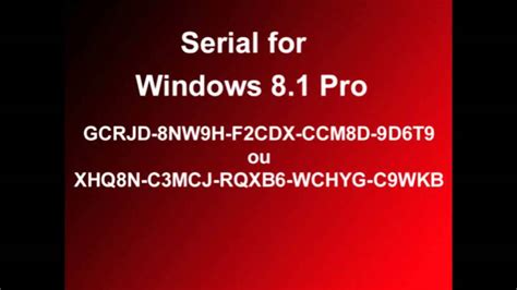 Universal Serial Windows 8 1 Clef De Licence Windows 8 1 Activation Key Crack Youtube