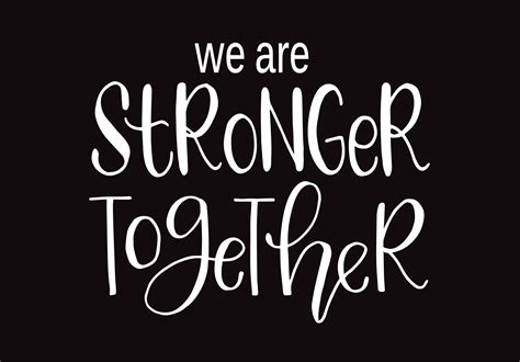 We Are Stronger Together Hand Lettering Graphic By Santy Kamal