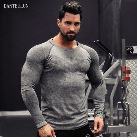 2017 New Mens T Shirt Muscular Men Compression Tops Homme Bodybuilding