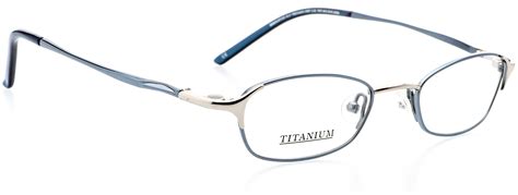 Optical Eyewear Oval Shape Titanium Full Rim Frame Prescription Eyeglasses Rx Cobalt Blue