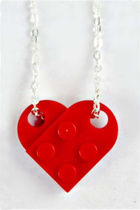 How To Make A Lego Heart Necklace Lego Necklace Make Paper Beads