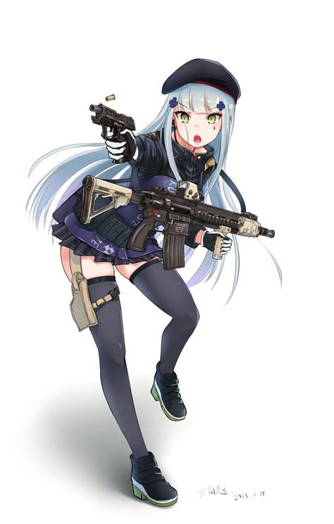 Другие видео об этой игре. Girls Frontline HK416 | 女の子イラスト, 萌えキャラ, 虹 イラスト