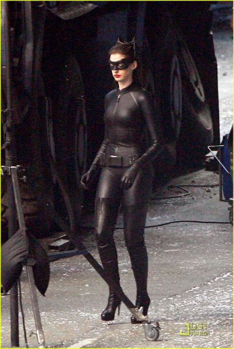 fashion and action total catwoman anne hathaway full costume with ears stilettos batman