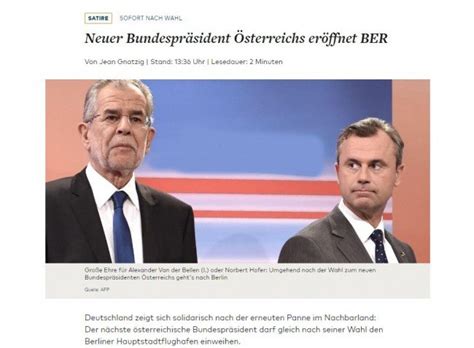 Und jetzt geht die wahl los. Bundespräsidenten-Stichwahl: Reaktionen zur ...