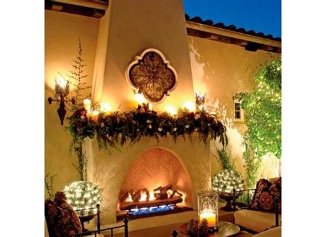 Outdoor Fireplace For My Backyard Spanish House Spanish Style