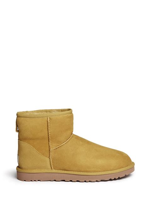Ugg Classic Mini Boots In Yellow Lyst