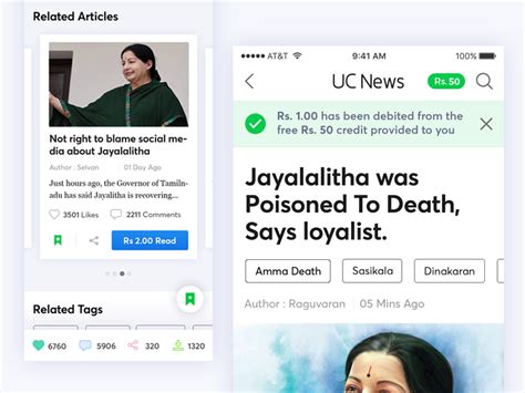 News Details Page Interface Design By Bala Ux On Dribbble