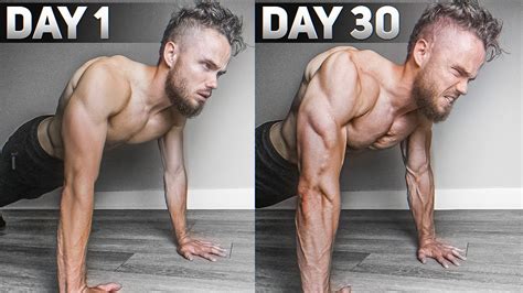 Push Ups A Day Challenge Results In Days Youtube
